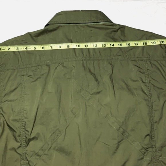 Ralph Lauren RLX Utility Cotton Poplin Jacket XL Green Epaulettes Lightweight - Picture 14 of 16